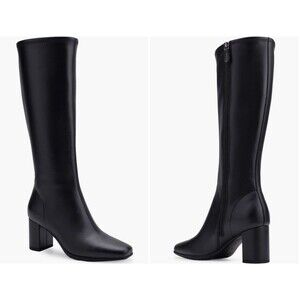 Aerosoles Micah Black Faux Leather Boot Size 9 Medium *NIB* FAST SHIPPING!!!